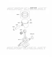 PISTON/VILEBREQUIN pour Kawasaki KBL34A