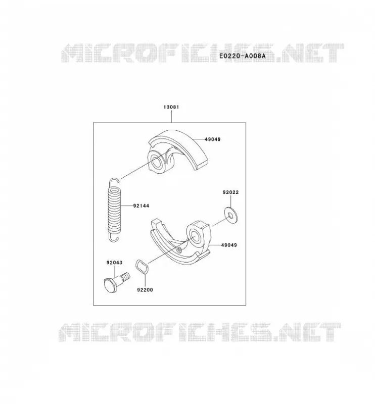 &Eacute;QUIPEMENT P.T.O Kawasaki Gardiennage HA HA034F KBL34A  HA034F-AS02