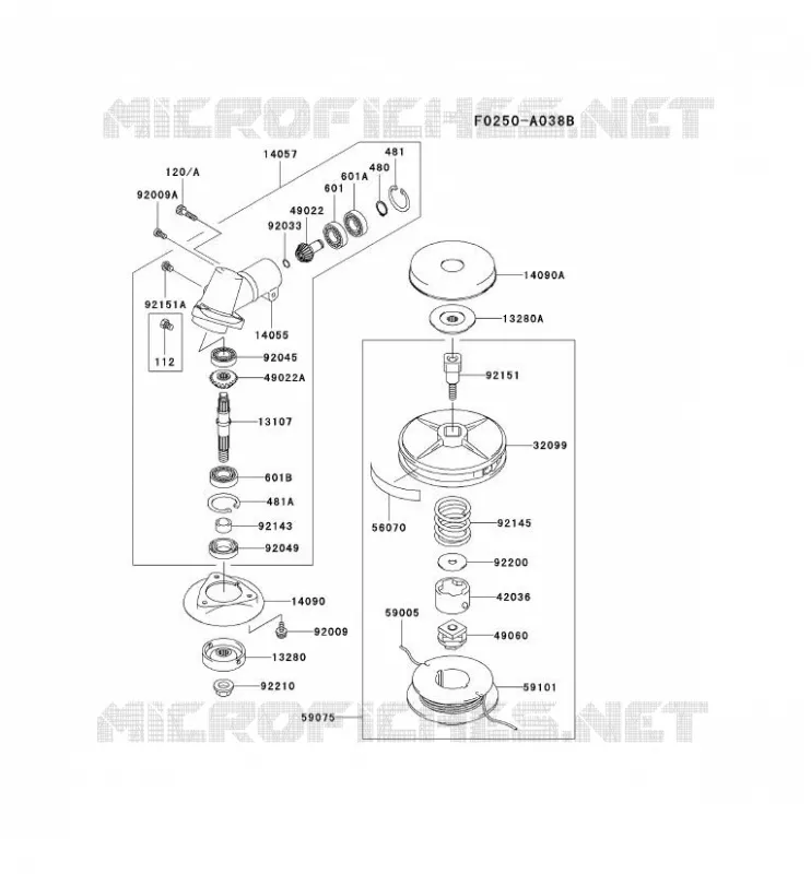 CASE/LAME Kawasaki Gardiennage HA HA034F KBL34A  HA034F-AS51