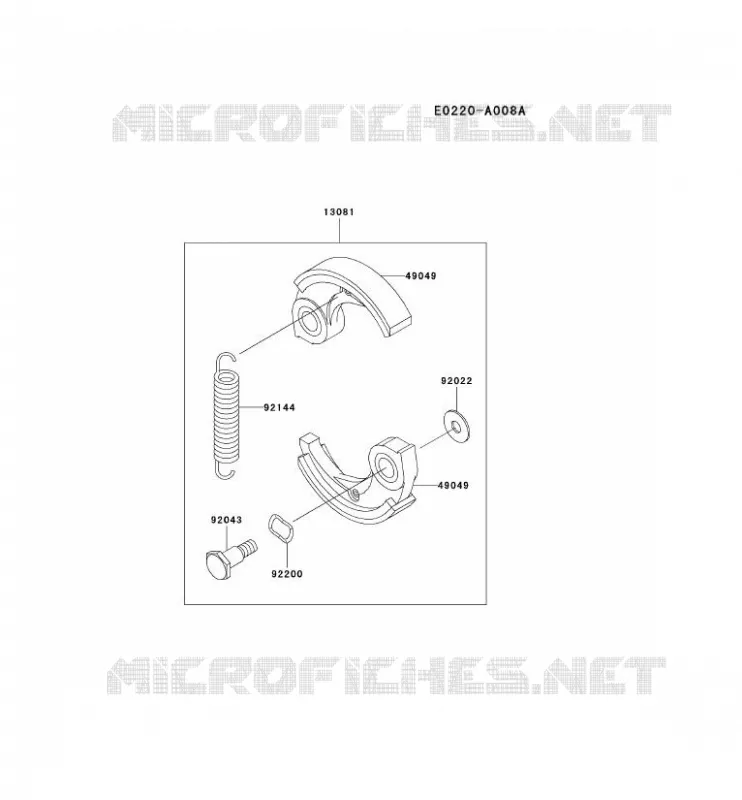 &Eacute;QUIPEMENT P.T.O Kawasaki Gardiennage HA HA034F KBH34A  HA034F-BS50