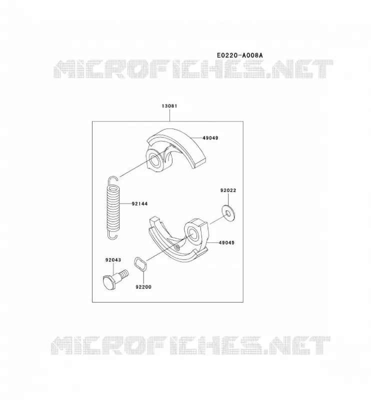 &Eacute;QUIPEMENT P.T.O Kawasaki Gardiennage HA HA034G KBH34A  HA034G-AS50