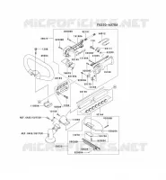 PIPE/GUIDON/GARDE pour Kawasaki KBL34A