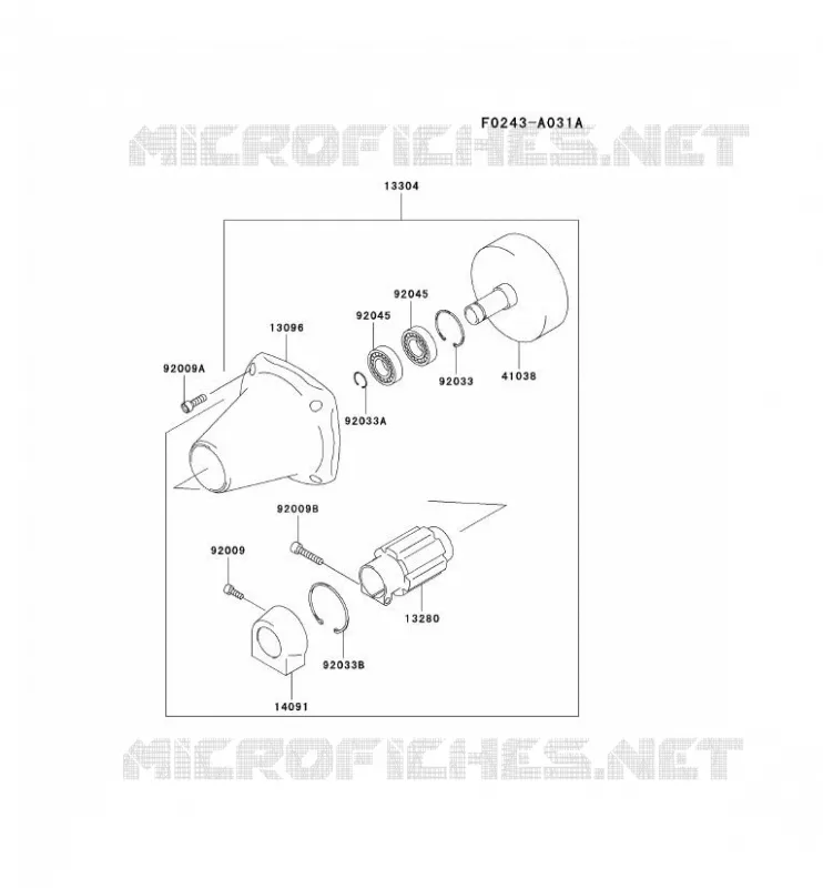 LOGEMENT Kawasaki Gardiennage HA HA035B KBH35A  HA035B-AS50