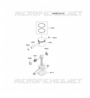 PISTON/VILEBREQUIN pour Kawasaki KGT35D