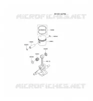 PISTON/VILEBREQUIN pour Kawasaki KBH35B