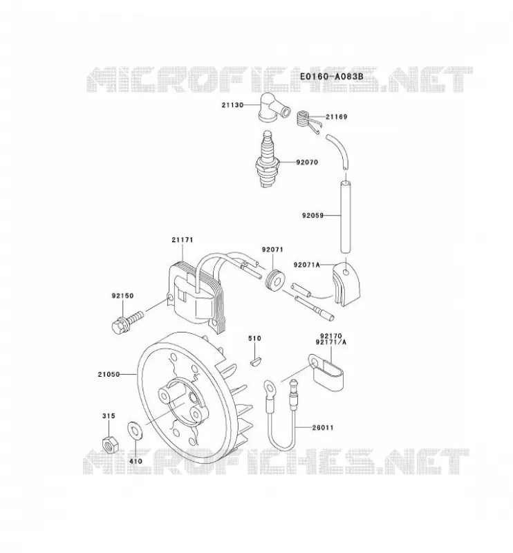 &Eacute;QUIPEMENT ELECTRIQUE Kawasaki Gardiennage HA HA043F KBH43A  HA043F-AS50