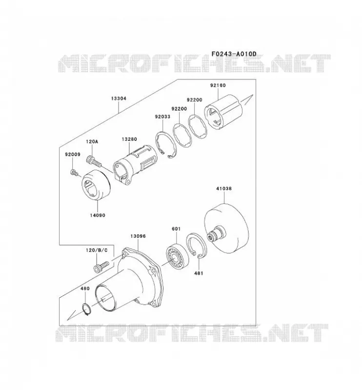 LOGEMENT Kawasaki Gardiennage HA HA043F KBL43A  HA043F-AS51