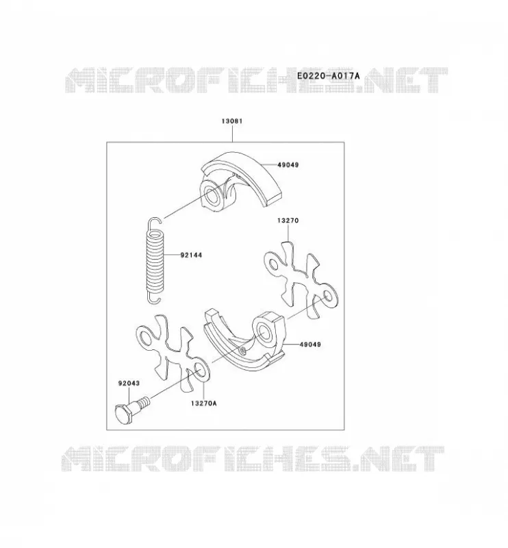 &Eacute;QUIPEMENT P.T.O Kawasaki Gardiennage HA HA043F KBH43A  HA043F-AS52
