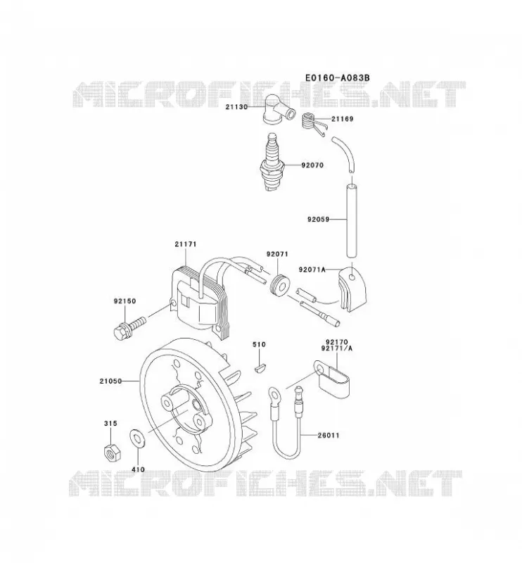 &Eacute;QUIPEMENT ELECTRIQUE Kawasaki Gardiennage HA HA043F KBH43A  HA043F-BS52