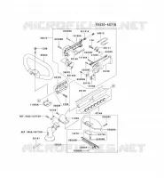 PIPE/GUIDON/GARDE pour Kawasaki KBL45A