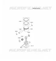 PISTON/VILEBREQUIN pour Kawasaki KBL45A