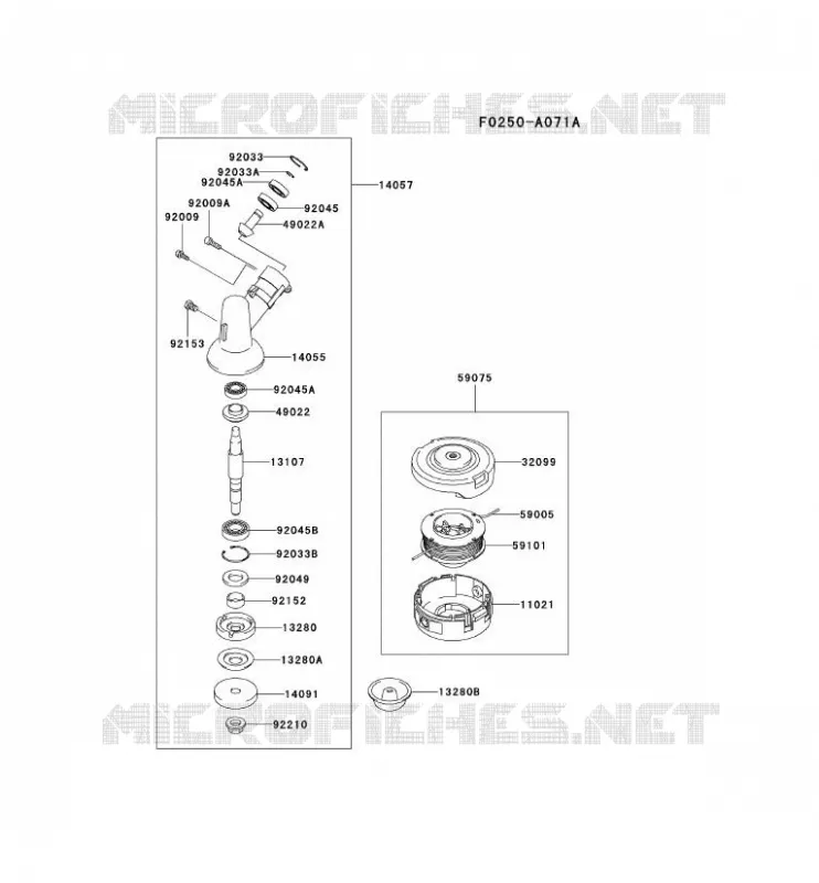 CASE/LAME Kawasaki Gardiennage HA HA045A KBL45A  HA045A-BS50