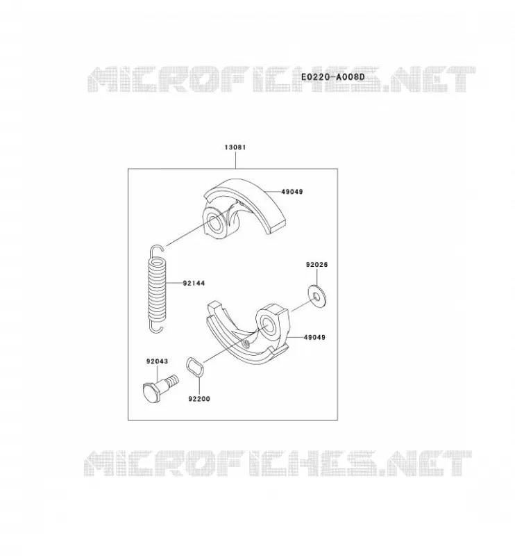 &Eacute;QUIPEMENT P.T.O Kawasaki Gardiennage HA HA045B KBH45A  HA045B-BS50