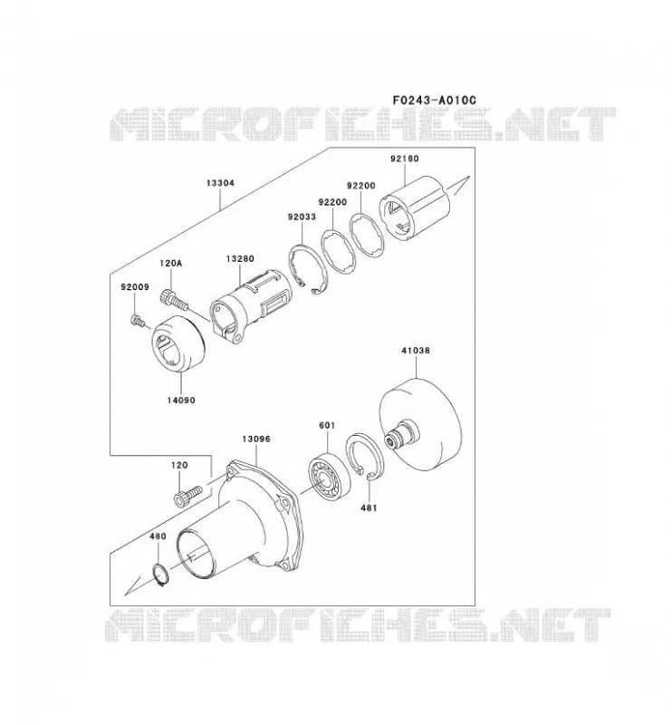 LOGEMENT Kawasaki Gardiennage HA HA048F KBH48A  HA048F-AA50