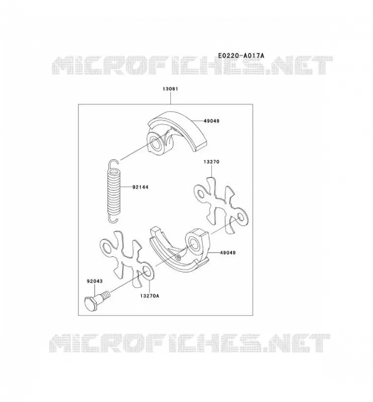 &Eacute;QUIPEMENT P.T.O Kawasaki Gardiennage HA HA048F KBH48A  HA048F-BS50