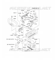 PIPE/GUIDON/GARDE pour Kawasaki KBL48A