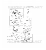 PIPE/GUIDON/GARDE pour Kawasaki KBH48A