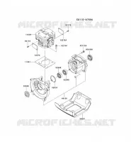 CULASSE/CARTER MOTEUR pour Kawasaki KBH53A