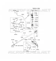 PIPE/GUIDON/GARDE pour Kawasaki KBH53A