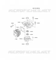 CULASSE/CARTER MOTEUR pour Kawasaki KHT600D