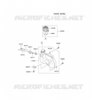 RESERVOIR CARBURANT/ROBINET pour Kawasaki KHT600D