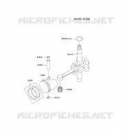 PISTON/VILEBREQUIN pour Kawasaki KHT600SC
