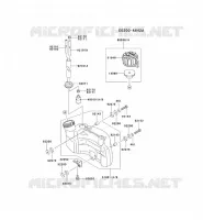 RESERVOIR CARBURANT/ROBINET pour Kawasaki KHT600SC