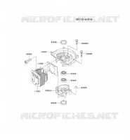 CULASSE/CARTER MOTEUR pour Kawasaki KHT750D