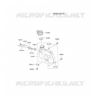 RESERVOIR CARBURANT/ROBINET pour Kawasaki KHT750D