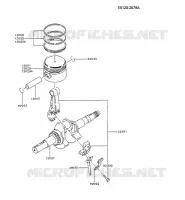 PISTON/VILEBREQUIN pour Kawasaki FA MOTORS