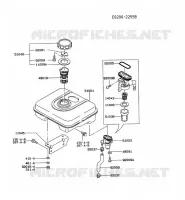 RESERVOIR CARBURANT/ROBINET pour Kawasaki FA MOTORS