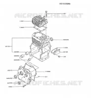 CULASSE/CARTER MOTEUR pour Kawasaki FA MOTORS