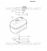 RESERVOIR CARBURANT/ROBINET pour Kawasaki FA MOTORS