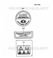 LABEL pour Kawasaki FA MOTORS