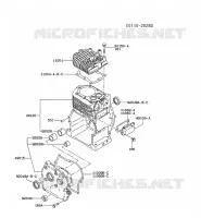CULASSE/CARTER MOTEUR pour Kawasaki FA MOTORS