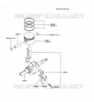 PISTON/VILEBREQUIN pour Kawasaki FA MOTORS