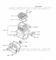 CULASSE/CARTER MOTEUR pour Kawasaki FA MOTORS