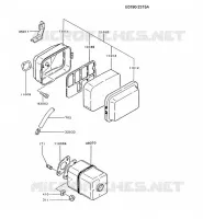 FILTRE &Agrave; AIR/POT D'&Egrave;CHAPPEMENT pour Kawasaki FA MOTORS