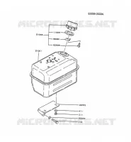 RESERVOIR CARBURANT/ROBINET pour Kawasaki FA MOTORS