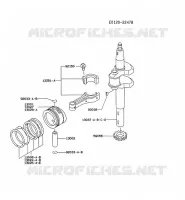 PISTON/VILEBREQUIN pour Kawasaki FC MOTORS