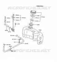 RESERVOIR CARBURANT/ROBINET pour Kawasaki FC MOTORS