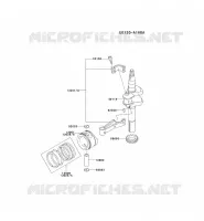 PISTON/VILEBREQUIN pour Kawasaki FC MOTORS