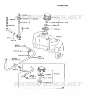 RESERVOIR CARBURANT/ROBINET pour Kawasaki FC MOTORS