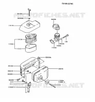 FILTRE &Agrave; AIR/POT D'&Egrave;CHAPPEMENT pour Kawasaki FC MOTORS