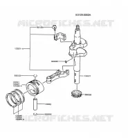 PISTON/VILEBREQUIN pour Kawasaki FC MOTORS