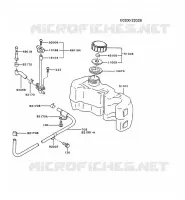 RESERVOIR CARBURANT/ROBINET pour Kawasaki FC MOTORS
