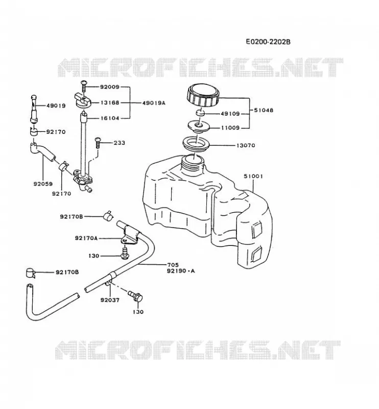 RESERVOIR CARBURANT/ROBINET Kawasaki Petits Moteurs FC FC150V FC MOTORS  FC150V-ES56