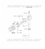 PISTON/VILEBREQUIN pour Kawasaki FC MOTORS