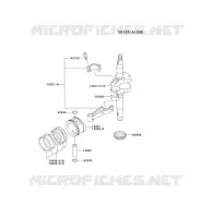 PISTON/VILEBREQUIN pour Kawasaki FC MOTORS