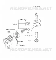 PISTON/VILEBREQUIN pour Kawasaki FC MOTORS